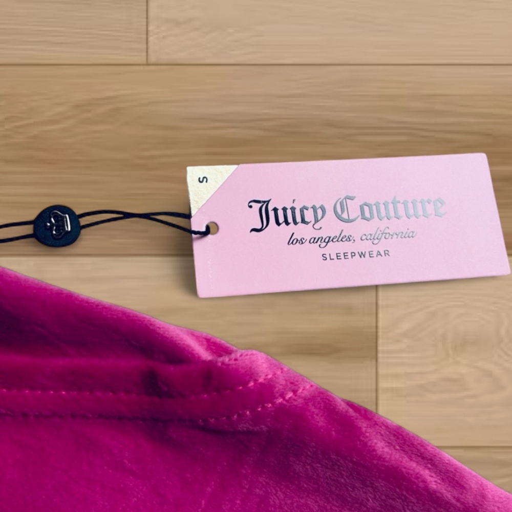 *SOLD*💎 Juicy Couture Rhinestone Logo Velvet Fleece Pants NWT - Picture 8 of 10